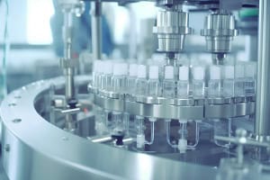 filling line for aseptic pharmaceutical manufacturing