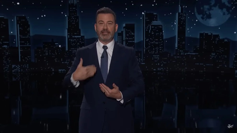 Jimmy Kimmel monologue Trump LA visit wildfires