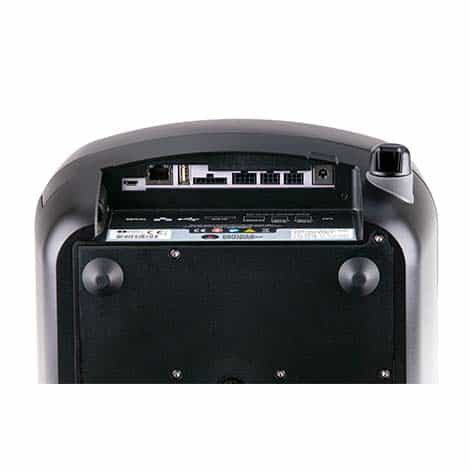 Portable particle counter bottom panel