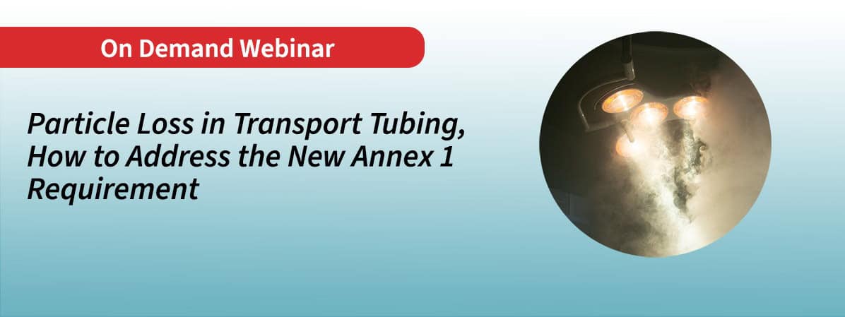 Particle Loss in Transport Tubing on demand webinar available