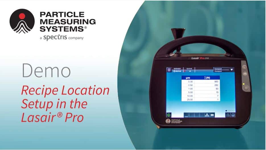 Lasair Pro recipe location set up